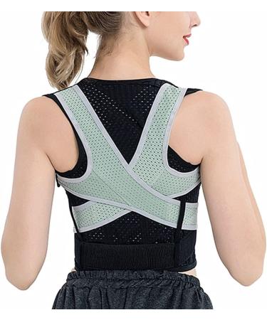 Breathable Posture Corrector Men Women Upper And Lower Back Support Invisible Hunchback Correction Belt Adults Children Therapy Corset Vest Posture Trainer (Color : Gray Size : Small) Small Gray