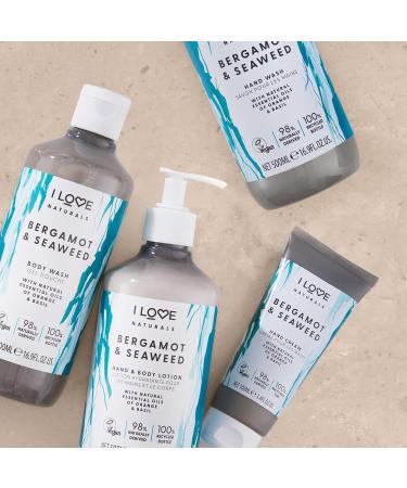 Buy I Love Naturals Bergamot & Seaweed Hand & Body Lotion | Vegan & Eco-Friendly | Essential Oils with Shea Butter - 500ml - Buy Online on GoSupps.com