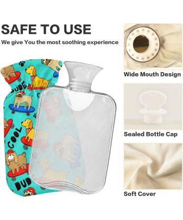Naanle Pug Dog Dachshund Warm Water Bottle - 1L Heat & Cold Therapy for Pain Relief | Ideal for Hand & Feet - Buy Online on GoSupps.com