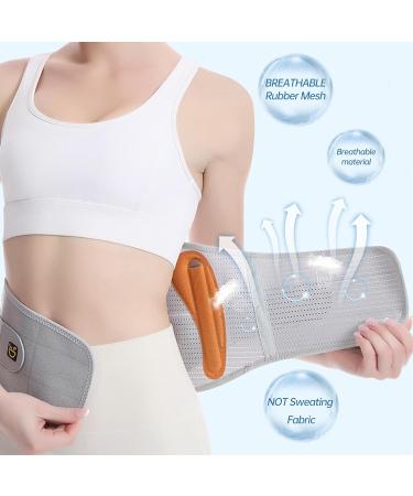 Premium Back Brace for Lower Back Pain Relief | Support Belt for Men & Women | Sciatica Herniated Disc Scoliosis | Comfort-Fit Gray Large - Buy Online on GoSupps.com