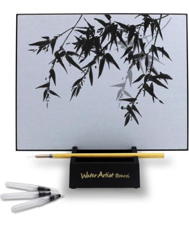 Water Artist Board Buddha Painting Set with 3 Water Brushes - Zen Meditation Magic Painting Board - Buy Online on GoSupps.com