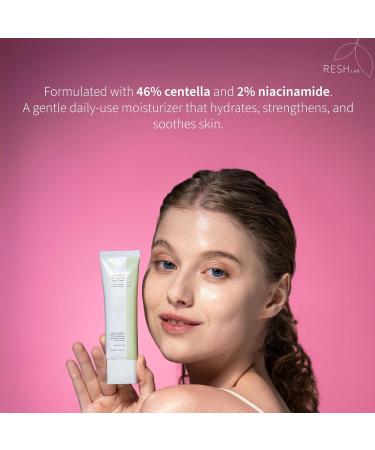 Resh Lab Korean Cica Repair Cream Hydrating Face Moisturizer for Sensitive & Dry Skin | Redness Relief Soothing Cream with Ceramide & Panthenol (Fragrance-Free 50ml) - Buy Online on GoSupps.com