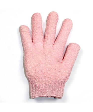 Exfoliating Bath Loofah Gloves 2 Pair Set | Body Scrub Wash Mitts for Deep Cleansing and Skin Massage | Luxury Spa Dead Skin Brush Scrubbers with Lanyard | Blue & Pink - Buy Online on GoSupps.com