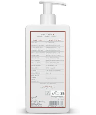 Native Shampoo for women and men without artificial fragrances or mineral oils coconut and vanilla scent moisturizing shampoo gives hair soft healthy shine 3 x 487 ml - Buy Online on GoSupps.com