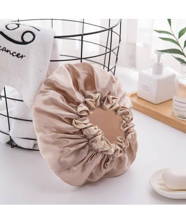 Household Double-Layer Waterproof Shower capthickened Women's Oil-Proof Shampoo capshower capshower caps Xiangbinse - Buy Online on GoSupps.com
