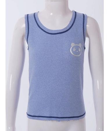 Hansber Kids Compression Tank Top Sleeveless T-Shirt Blue 3-4 - Athletic Base Layer for Boys and Girls - Buy Online on GoSupps.com