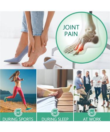 Yanmide Premium Bunion Corrector Sock - Browsluv Toe Bunion Relief Sleeve with Gel Pads for Hallux Valgus - Black (Small) - Buy Online on GoSupps.com