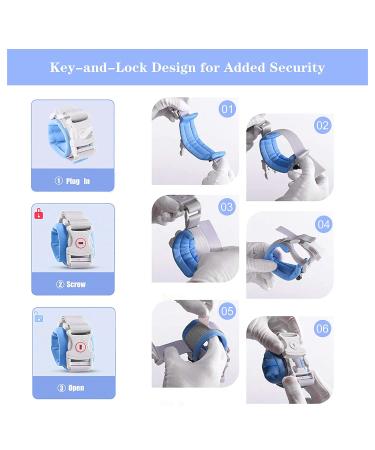 WSZCML Anti Lost Wrist Link with Key Lock | Reflective Toddler Safety Harness Rope Leash - Blue (2M/6.56 ft) - Buy Online on GoSupps.com