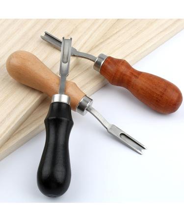 Professional Stainless Steel Leather Razor SCHABER | Premium Leather Edger for DIY | Wide Scraper & Thin Trimmer for Smooth Edges - Black - Buy Online on GoSupps.com