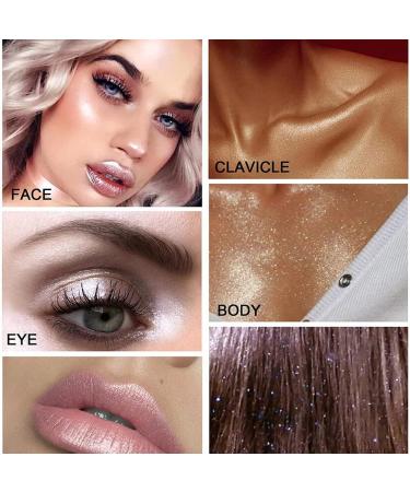 Body Glitter Powder Stick - Silver | Highlight Makeup Stick for Brightening & 3D Repair | Blush & Glitter for Rave, Party & Stage - Buy Online on GoSupps.com