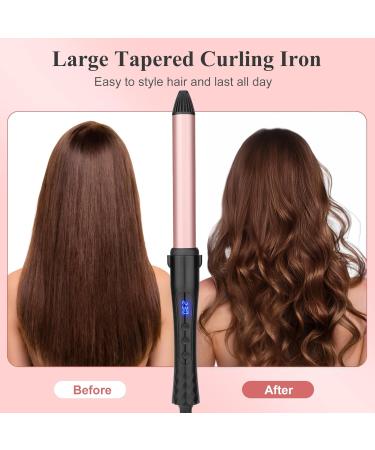 25mm Ceramic Curling Wand - Professional Adjustable Temperature Hair Curler for Long & Medium Hair - Dual Voltage & Glove Included - Buy Online on GoSupps.com