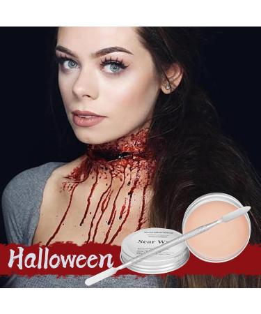 Demonic Special Effects Halloween Makeup Kit - 6 Color Bruise Palette Scar Wax Fake Blood Spray & Sponges for Cosplay - Buy Online on GoSupps.com