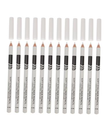 FOMIYES 12pcs Lying Silkworm Eyeliner White Eyeliner Skin Marker Pen Waterproof Eyeliner Pencils Lip Liner