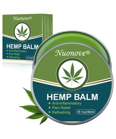 Hemp balm hemp cream hemp ointment hemp ointment pain relief for back knees hands neck feet joints sore muscles 30ml