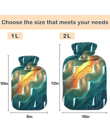 NAANLE 2L Marble Galaxy Hot Water Bottle - Heat & Cold Therapy for Back Pain Relief | Hand & Foot Warmer - Buy Online on GoSupps.com