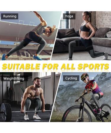 Beister Compression Full Leg Sleeves with Knee Support Straps - Black Large (Pair) | For Knee Pain, Arthritis, Joint & Leg Pain, Varicose Veins, Edema - Men & Women - Buy Online on GoSupps.com