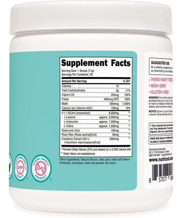 Nutricost BCAA for Women (Strawberry Lemonade 30 Servings) - Female-Targeted Formula - Non-GMO, Gluten-Free - Buy Online on GoSupps.com
