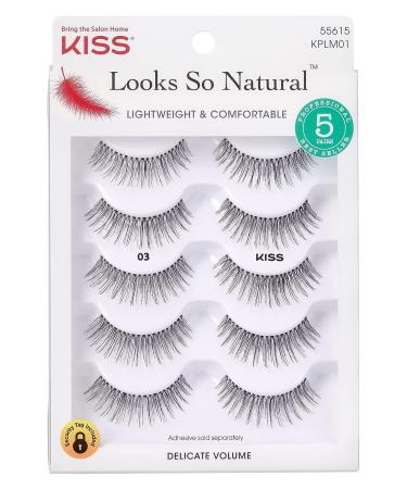 Kiss Ever EZ 03 Lashes: Set of 4 + 1 Pairs | High-Quality False Eyelashes - Buy Online on GoSupps.com