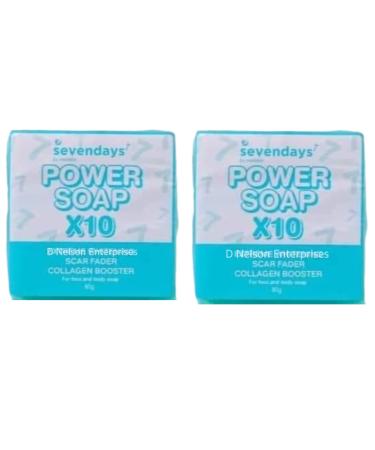 2 Bars SevenDays by Her Skin POWER SOAP for Face & Body  80g