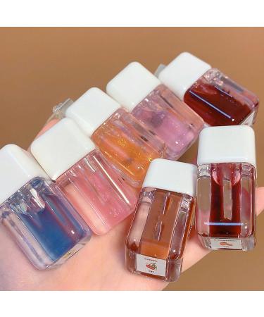 Hydrating Lip Gloss Gel 1 Pcs Shine Clear Lip Oil Set for Women Girls Long Lasting Nourishing Glitter Cute Makeup Strawberry Orange Fruity Flavoring Non-Sticky Plumping Effect Travel Size (Chestnut) - Buy Online on GoSupps.com