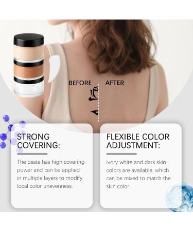 Waterproof Body Concealer Full Coverage Waterproof Scar Concealer Sweat-Resistant Invisible Cream Makeup - Family Event Office Everyday Life - Buy Online on GoSupps.com