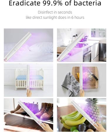 Portable UV Light Sanitizer Wand for Home and Travel - Clinically Proven Disinfection for Smartphone and Belongings - Chargable - Buy Online on GoSupps.com