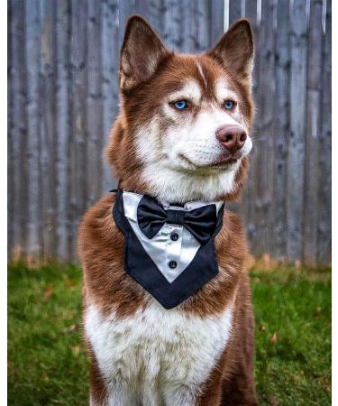 Odi Style Dog Tuxedo for Large Dogs - Wedding Attire with Bow Tie for Dogs - Engagement Gift & Photography Prop - Buy Online on GoSupps.com