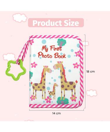 Soft Cloth Baby Photo Album - Personalized Newborn Memory Book | Green Baby Shower Gift - Buy Online on GoSupps.com