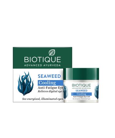 Biotique BIO SEA WEED Revitalizing Anti Fatigue Eye Gel 15 gm I Lightly Pat Around Eye Area Morning & Evening I Dark Circle  Puffy Eye  Under Eye Patch I Hydrates and soothes the delicate area of your eyes 0.5 Ounce (Pac...