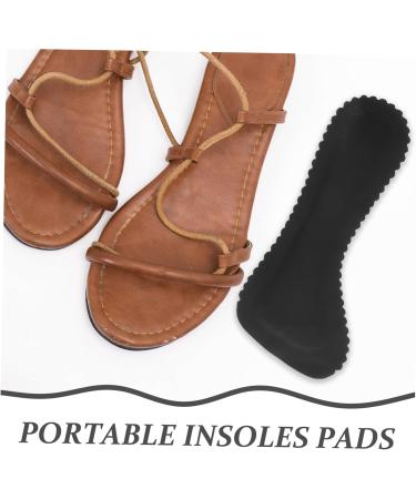 Self-Adhesive High Heel Pads - Wear-Resistant Compact Insoles | Portable Foot Pads for Comfort | Black 18.50X8.00X0.30CM - Buy Online on GoSupps.com