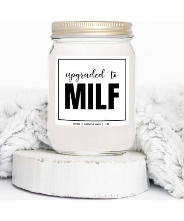 YouNique Designs Milf Pregnant Wife Candle - 7oz Pregnancy Gift for First-Time Moms | Soy Vegan Aromatherapy (Lavender & Vanilla - Buy Online on GoSupps.com