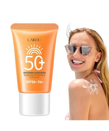 Face Sunscreen SPF 50 Face Cream SPF 50 Face Suncream UVA/UVB Protection Powerful Sun Protection with Brown Spot Reduction Deep Hydration Water/Sweat Resistant Calm Soothing No Sticky