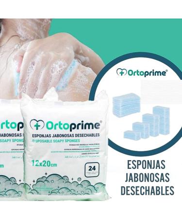 24 Disposable One-Way Sponges for Babies & Adults - Soft Clean Skin Soap Towels | International Shipping - Buy Online on GoSupps.com
