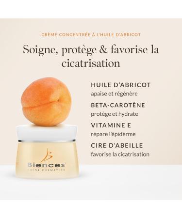 Biences Swiss Cosmetics - Repair Cream for Face and Body with Apricot - Healing and Nourishing - Ideal for Dry and Damaged Skin - 100% Swiss - 50 ml - Buy Online on GoSupps.com