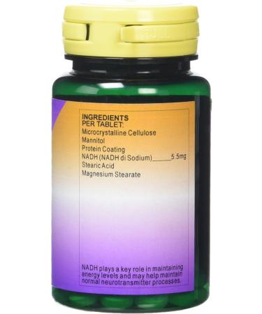 Health Plus NADH 5.5mg Energy Supplement - 30 Tablets for Enhanced Vitality - Buy Online on GoSupps.com