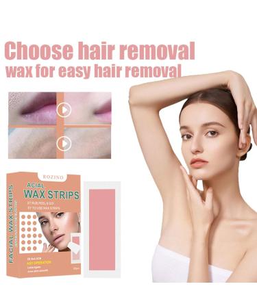 Stronrive Wax Strips for Hair Removal | Multi-Purpose Face & Body Wax Strips for Chin Upper Lip & Toes - Buy Online on GoSupps.com