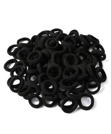 PROUSKY 100 Pieces Black Hair Bands Hair Ties for Women Hair Bands Hair Bobbles Hair Band Hair Ties Hair Bands For Men Hairbands Women Elastic Hair Bands Hair Bands for Girls Mens Hair Band