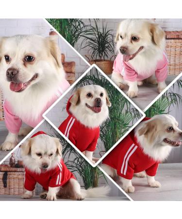 Small Dog Chihuahua Clothes | Warm Hoodies & Sweaters for Dogs | Cozy Pet Puppy Hoodie in Red - Buy Online on GoSupps.com