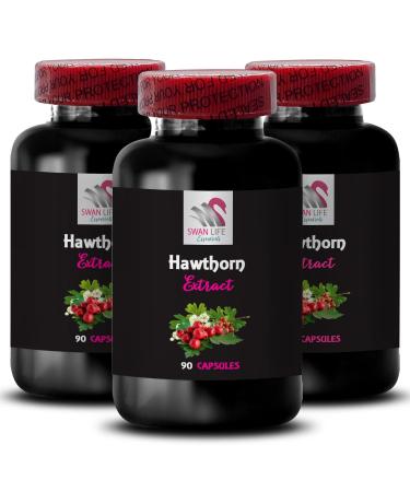 Botanical Leaf Extract - HAWTHORN EXTRACT - Rooted Berry Focus Harvest Power Leaf & Berry Flora Blend Boost Flora Blend Berry Source Magic Traditional Leaf 3 Bottles 180 Capsules