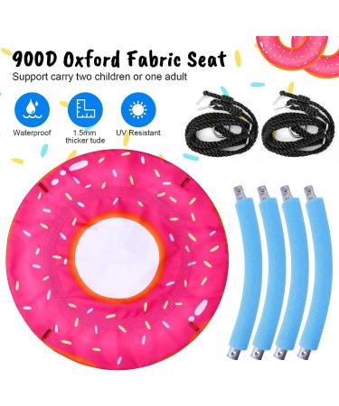 Odoland 24 inch Kids Tree Swing - Pink Saucer Swing for Outdoor Play - 900D Oxford Platform with Hanging Ropes and Turnbuckle - Buy Online on GoSupps.com