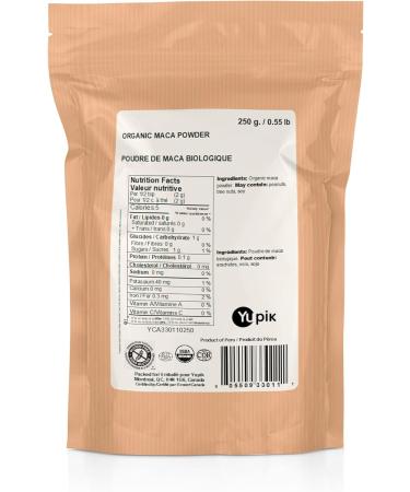 Yupik Organic Yellow Maca Powder Superfood 250g 1 count (Pack of 1) - Buy Online on GoSupps.com