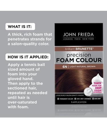 Precision Foam Hair Color 6N Light Natural Brown - Full Coverage Kit (2 Pack) - Buy Online on GoSupps.com