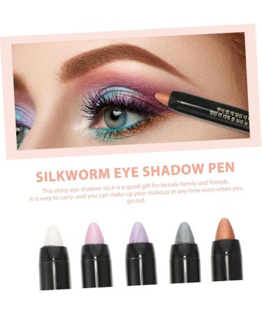 PLAFOPE 5pcs Pearlescent Eyeshadow Pencil Women Cosmetics Waterproof Eyeshadow Pencil Makeup Pen Paste - Buy Online on GoSupps.com