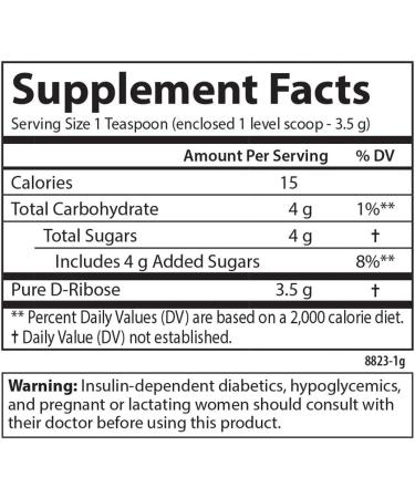 Carlson Labs Ribose 100% Pure d-Ribose 500g 500 Gram - Buy Online on GoSupps.com