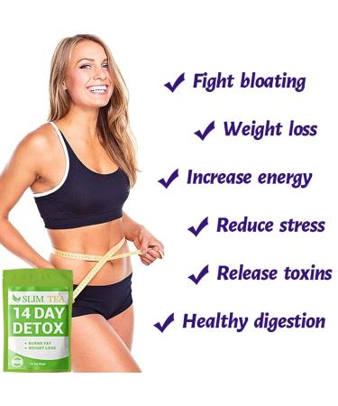 14 Days of Weight Loss Tea - Detox Cleanse Slimming Tea for Fat Reduction & Fat Burning | 3 Pack - Buy Online on GoSupps.com