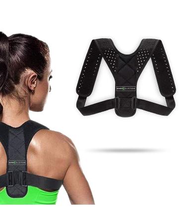 SENSESCOLLECTIONS Back Posture Corrector for Women And Men Comfy and Discreet Under Clothes Effective Clavicle Brace for Neck Shoulder Back Pain Relief Fully Adjustable Spinal Brace for Slouching Neoprene