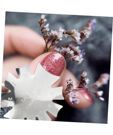 POPETPOP Manicure Trimmer 3pcs Nail Plate Model Nail Art Tool Nail Trimmer Manicure Templates Nail Tool Nail Art Plate Module Nail Art Trimmer Manicure Tool Nail Tips Trimmer Metal Mold medium Silver - Buy Online on GoSupps.com