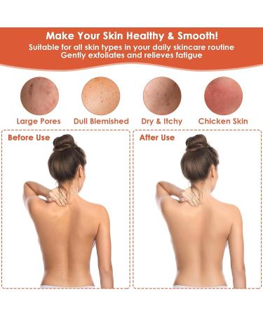 Exfoliating Gloves 3Pcs Body Scrub Glove Bath SPA Exfoliating Mitts Dual-Sided Deep Clean Exfoliation Scrubbing Mitt Dead Skin Remover Glove Deep Body Scrubber for Women and Men(Orange) - Buy Online on GoSupps.com