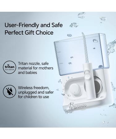 Water Flossing Oral Irrigator - 600ML Electric Dental Cleaner with 10 Pressure Settings & 4 Tips for Family Use | Best Oral Flosser for Teeth & Braces - Buy Online on GoSupps.com