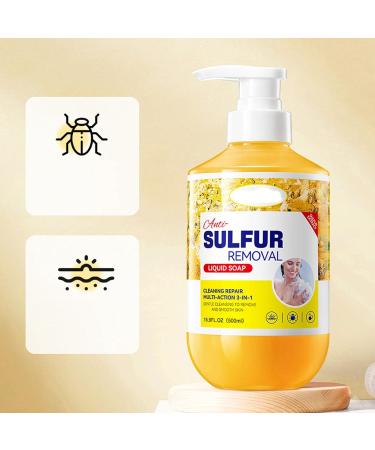  Generisch 2 x Sulphur Shower Gel 1000ml - Skin Care and Effectively Cleanses - Radiant Skin - Buy Online on GoSupps.com
